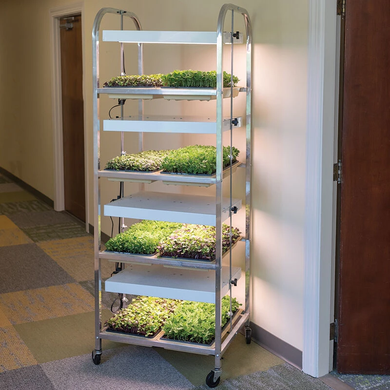 Compact Seedling Light Cart β 8 Trays, 160 Watts