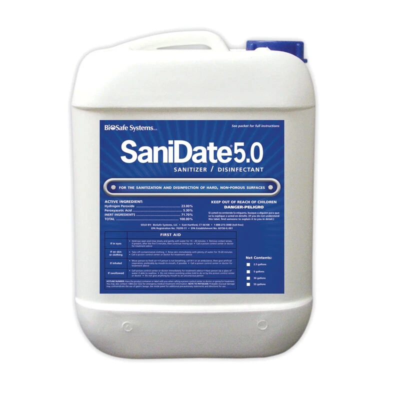 SaniDate® 5.0 Liquid Sanitizer – 2.5 Gal.